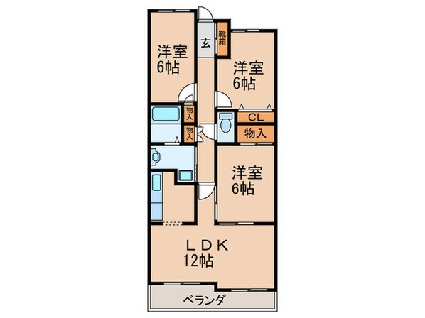 ランドマークⅡの物件間取画像